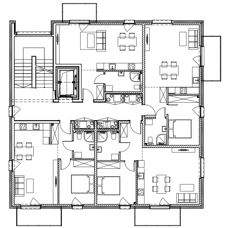 SIM 3 kondygnacje mały lewy – 1 piętro